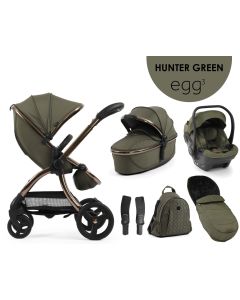 egg3® dječja kolica 6u1 - Hunter Green
