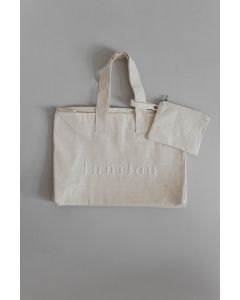 lunilou Oversized shopper zipper and cosmetic bag