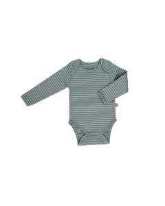 lunilou bodysuit l/s stripes silver blue/ iced latte