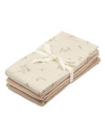 Cam Cam® Muslin Cloth, 3-pack - GOTS Mix Ashley, Coral, Latte