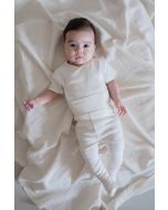 lunilou newborn bodysuit s/s off white